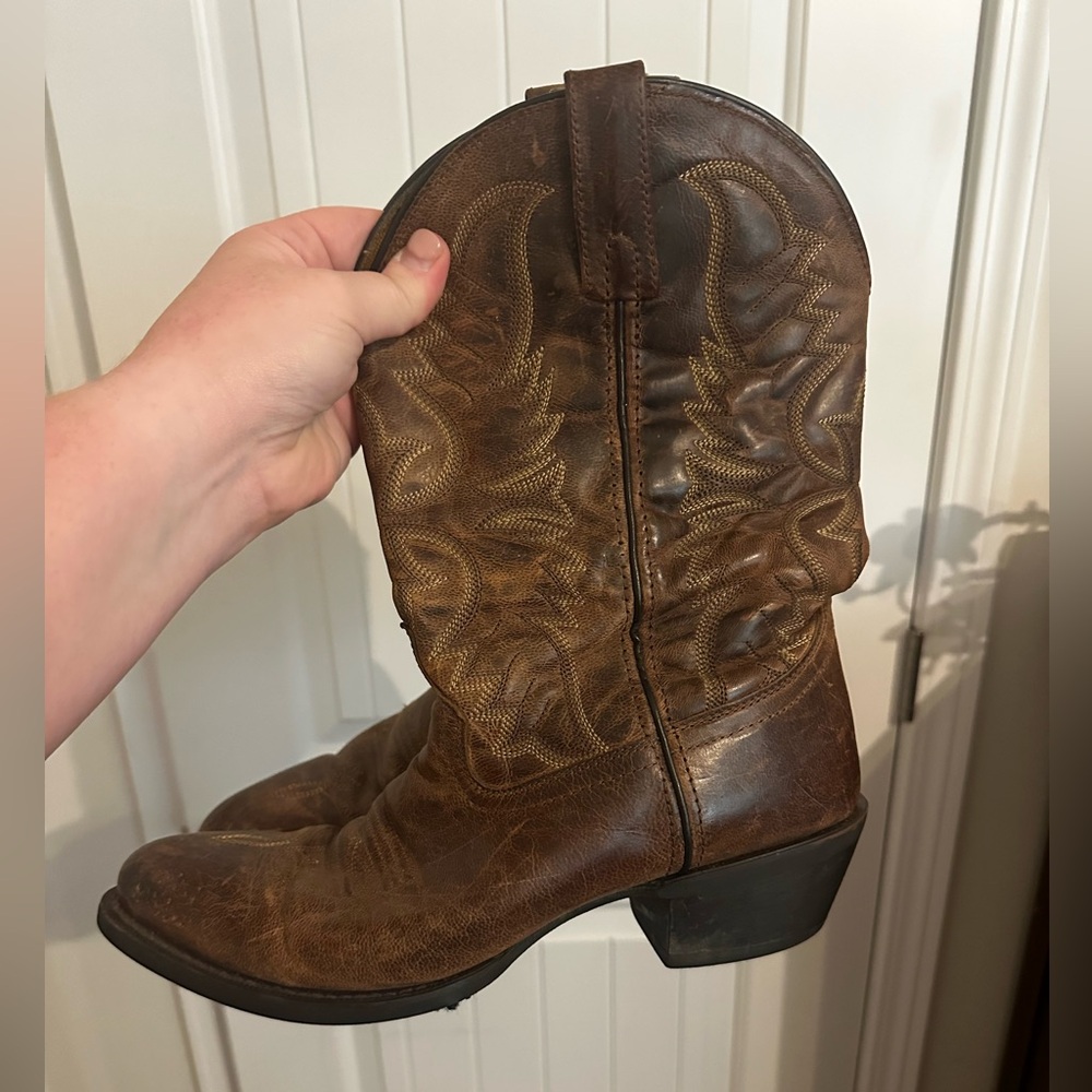 Laredo Brown Western Cowboy Boots